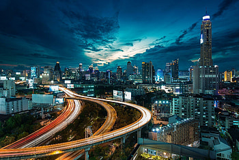 Bangkok , Urban charm, Modern cityscape, Vibrant streets HD wallpaper