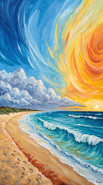 Sunset Bliss: Your Perfect Beach Vacation , beach, ocean, cloud HD phone wallpaper