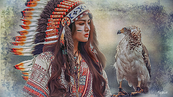 Native American, Women HD wallpaper