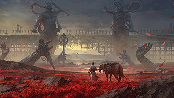 Where Winds Meet — Wuxia : Titans over the Crimson Plains, Video Game, Gaming Environment, Fantasy Landscape HD wallpaper