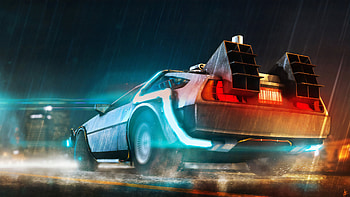 Delorean Cyberpunk Car , delorean, cars, cyberpunk, artist, artwork, digital-art HD wallpaper