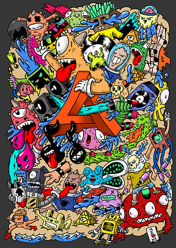 awesome doodle art - Graffiti doodles, Graffiti , Doodle art designs HD phone wallpaper