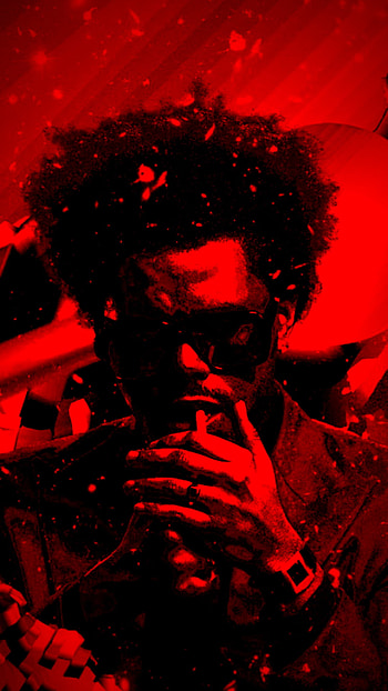 Heartless, red, art, abel, weeknd, xo, after hours, the weeknd HD phone wallpaper