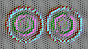 Oil Paint 3D Color Hexagon Pattern, Abstract, colors HD wallpaper
