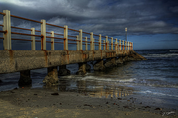 Landscape, Nature, Twilight, Shore, Bank, Dusk, Bridge HD wallpaper