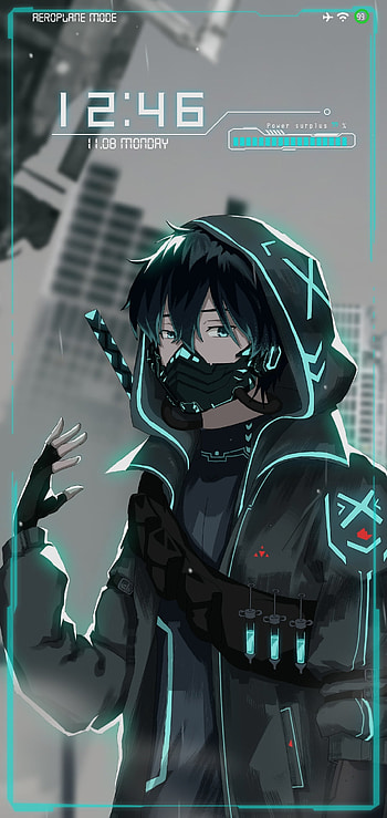 Gg, art, black hair HD phone wallpaper