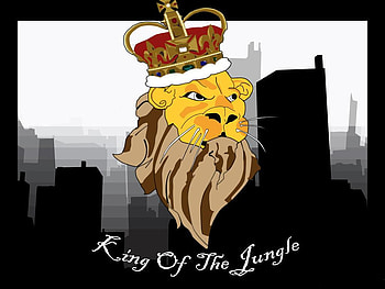 The King, leo, lion, abstract HD wallpaper
