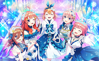 The Quintessential Quintuplets: Vibrant of Itsuki, Yotsuba, Miku, Nino & Ichika, Itsuki Nakano, Yotsuba Nakano, Miku Nakano, Nino Nakano, Ichika Nakano, Anime, The Quintessential Quintuplets HD wallpaper