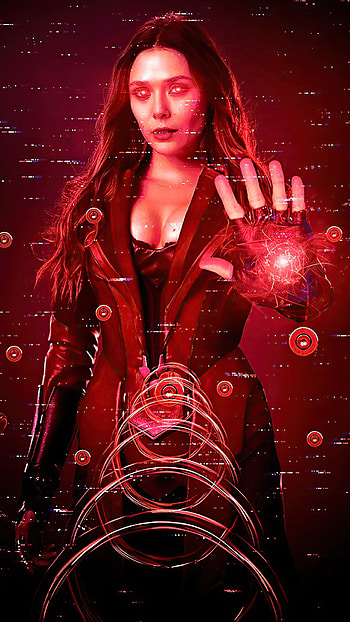 Reality warping, Scarlet Witch HD phone wallpaper
