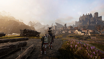 : Medieval Village in Tainted Grail - The Fall of Avalon, video game, Tainted Grail: The Fall of Avalon, medieval village HD wallpaper