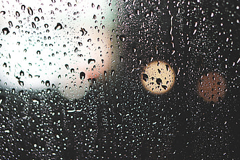 Drops, Macro, Glare, Surface, Glass HD wallpaper