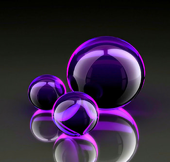 purple orbs, purple, abstract, color, cool, orbs HD wallpaper
