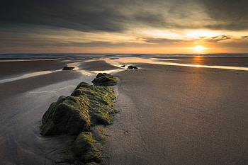 Landscape, Nature, Sunset, Sand, Rock, View From Above HD wallpaper