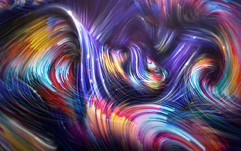 Colorful, lines, abstract, glowing HD wallpaper