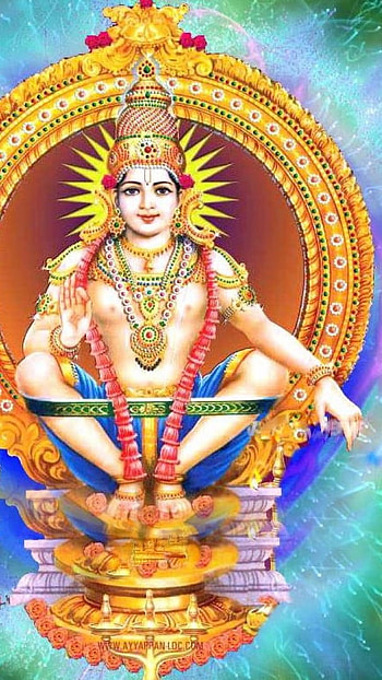 Ayyappan , Blue Background HD phone wallpaper