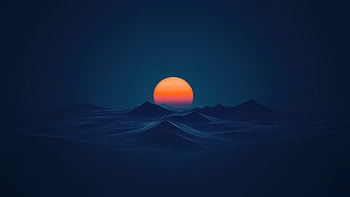 Sunrise Minimal Ai , sunrise, minimalism, minimalist, ai, artist, artwork, digital-art HD wallpaper
