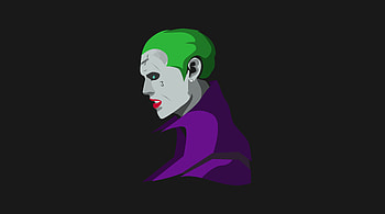Suicide Squad Joker Minimalism, joker, minimalism, supervillain, artwork, artist, artstation, digital-art HD wallpaper