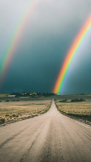 Rainbow, Nature Rainbow HD phone wallpaper