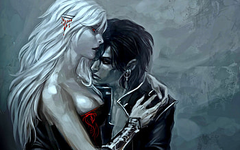 My Dark Love, gothic, magic, fantasy, love, vampire, dark HD wallpaper