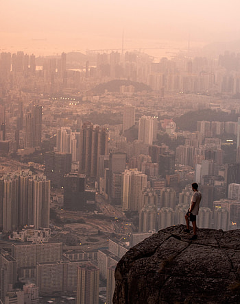 City, Rock, Miscellanea, Miscellaneous, Loneliness, Lonely, Alone HD phone wallpaper