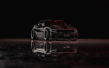 Dodge Charger Coupe Front , dodge-charger, dodge, cars, artstation HD wallpaper