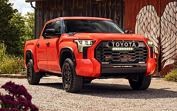 Toyota Tundra, R, SUVs, 2022 cars, orange pickup, luxury cars, 2022 Toyota Tundra, japanese cars, Toyota HD wallpaper
