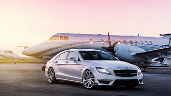 Luxury Mercedes-Benz & Private Jet Billionaire, car, luxury, Mercedes-Benz, private jet HD wallpaper