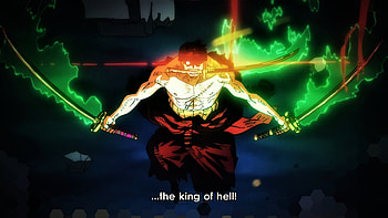 king of hell ZORO, Roronoa Zoro, Anime, One Piece HD wallpaper
