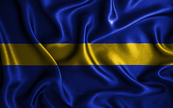 Silesian flag, , silk wavy flags, polish voivodeships, Day of Silesian, fabric flags, Flag of Silesian, 3D art, Silesian, Europe, Voivodeships of Poland, Silesian 3D flag, Austria HD wallpaper