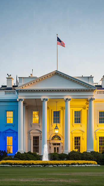 Vibrant White House for Your HD phone wallpaper