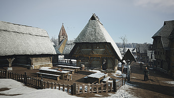 Manor Lords Village - Game, video game, Manor Lords HD wallpaper