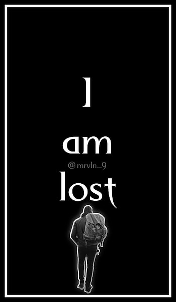 I'm lost boy, alone, black, sadboy, vlngrills HD phone wallpaper