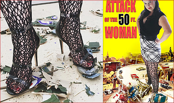 Attack of the 50ft Woman Starring Kali Alaura, Heels, Kali, Giantess, Alaura, Attack of the 50ft Woman HD wallpaper