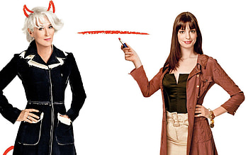 The Devil Wears Prada (2006), movie, meryl streep, anne hathaway, the devil wears prada, poster, actress, woman HD wallpaper