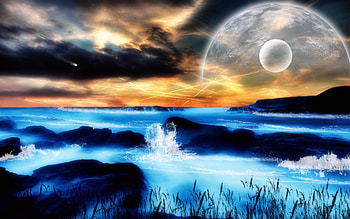 The Quiet Earth, blue, quiet, earth, fantasy HD wallpaper