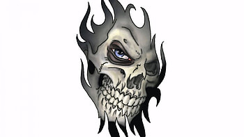 Here's Lookin At You Kid, Handsome, Evil, Darkness, Skull, Teeth, Eyes, Smile HD wallpaper