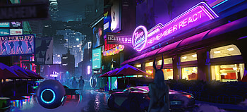 Neon City 2049, neon, artist, artwork, digital-art, artstation HD wallpaper