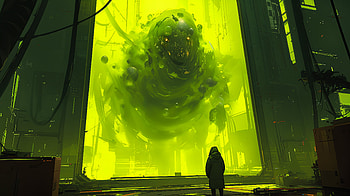 Sci-Fi Laboratory Creature Encounter, Sci Fi, creature, Science Fiction, monster HD wallpaper