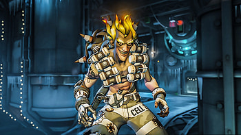 Junkrat, , Explosive character, Colorful background HD wallpaper