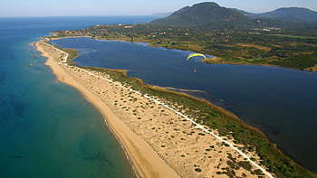 Beach Halikuna, West coast, Corfu, Xfce HD wallpaper