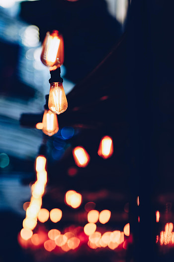 Glare, Miscellanea, Miscellaneous, Blur, Smooth, Garland, Light Bulbs HD phone wallpaper