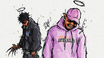 X and Ski Mask The Slump God, music, XXXTentacion HD wallpaper
