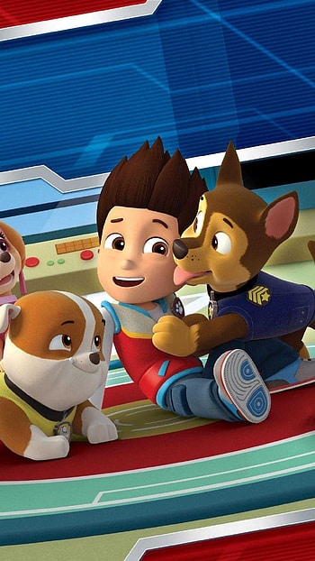 Rubble, Chase and Ryder, Paw Patrol HD phone wallpaper