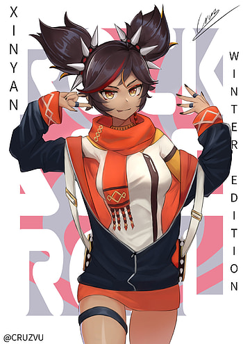 Xinyan, genshin, fanart HD phone wallpaper