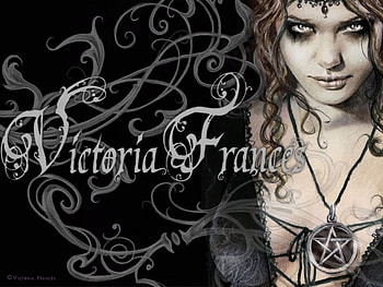 Victoria Frances, sexy, art, victoria, girl, vampire, frances, woman, painting, fine HD wallpaper