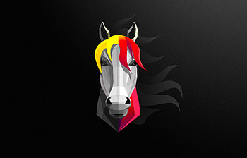 Horse Abstract Minimalist , horse, minimalism, minimalist, artist, artwork, digital-art, deviantart HD wallpaper