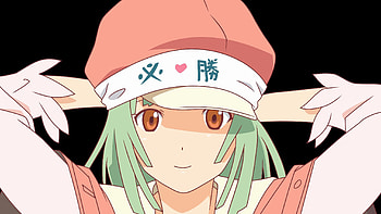 Anime, Young, Bandage, Smile, Girl, Cap HD wallpaper