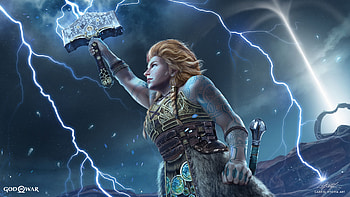 Thrud Thorsdottir - God of War Ragnarok, video game, God of War: Ragnarök HD wallpaper