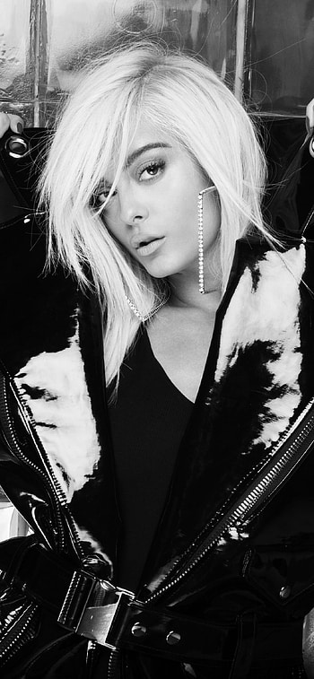 Bebe Rexha, Monochrome style, 2019 XS Max HD phone wallpaper