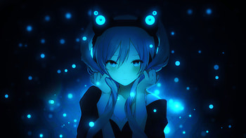 Hatsune Miku From Vocaloid, hatsune-miku, vocaloid, anime, anime-girl, artist, artwork, digital-art, deviantart HD wallpaper